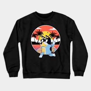 bluey beach Crewneck Sweatshirt